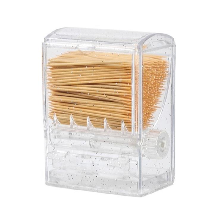 Plastic Tooth Pick Dispenser Vending Machines Shaped Automatic Toothpicks Box Household Use Toothpick Storage Container