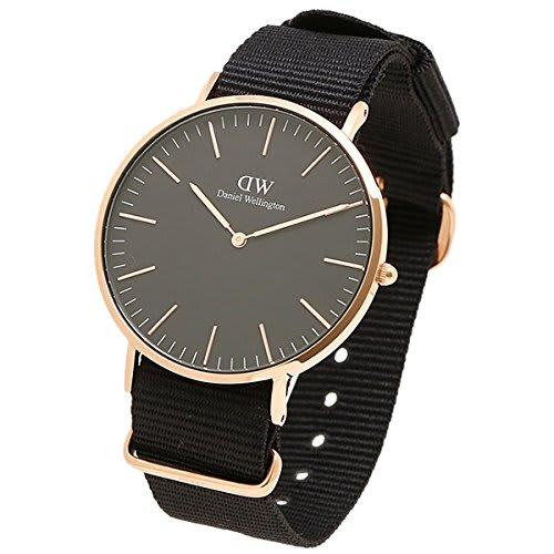 Daniel Wellington Watch DW00100148 Black/Rose Gold