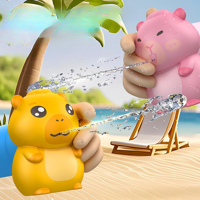 Creative Water Gun, Summer, Cartoon Water Dolphin, Handheld, Portable, Pressing Water Gun, Outdoor Toy, Cute Pool Toy