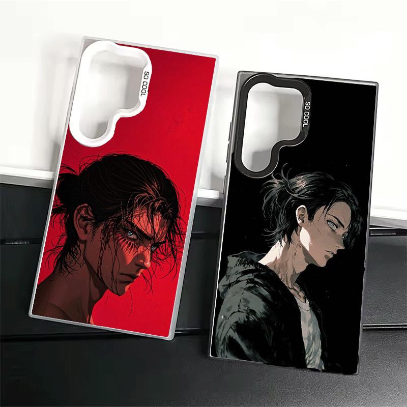 A-Attack On T-Titan Eren Yeager Shockproof Phone Case for Samsung Galaxy S26 Edge S25 Ultra S24 FE S23 Plus S21 Cover Anti Fall