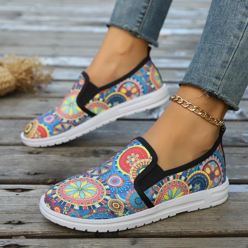 Halloween Skull Head Low Top Single Shoes Graffiti Printed Shoes