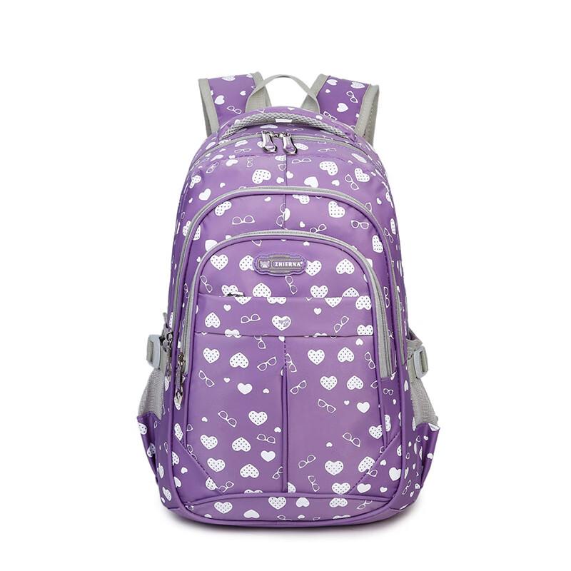 Women s Korean Style Heart Print Casual Backpack