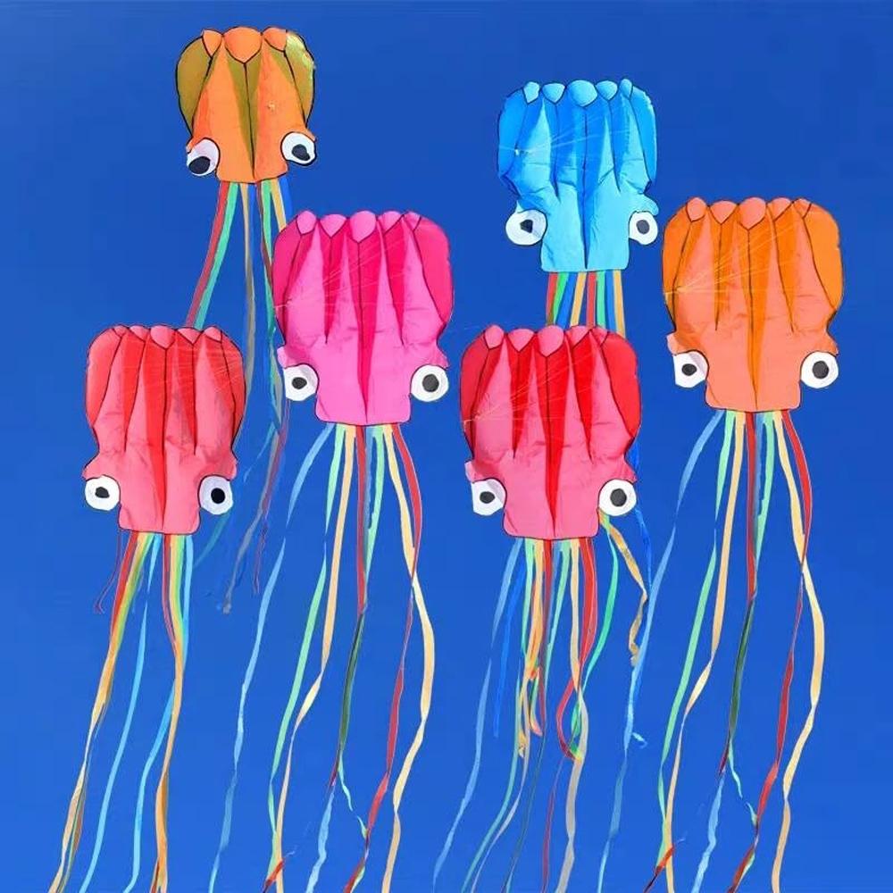 Tool Large Octopus Long Tail Kite Cartoon 4M Octopus Kite Flying Kite Animal Kite 3D Octopus Kite