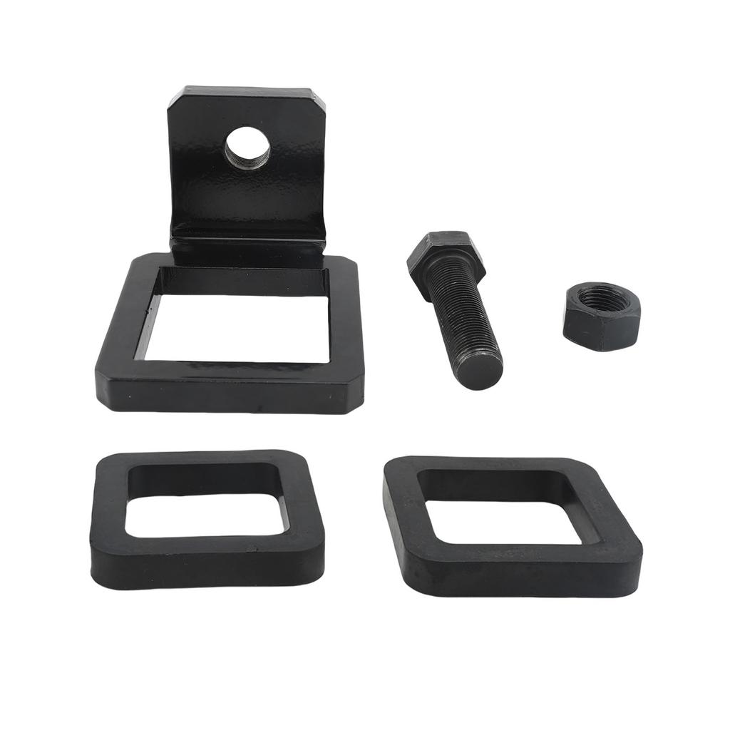 Clema Anti-Zgomot pentru Cuplaj cu 2 Tampoane de Cauciuc Oțel Sintetic Rezistent Acoperit Strângător Stabilizator pentru Receptoare de Cuplaj de 2 inch