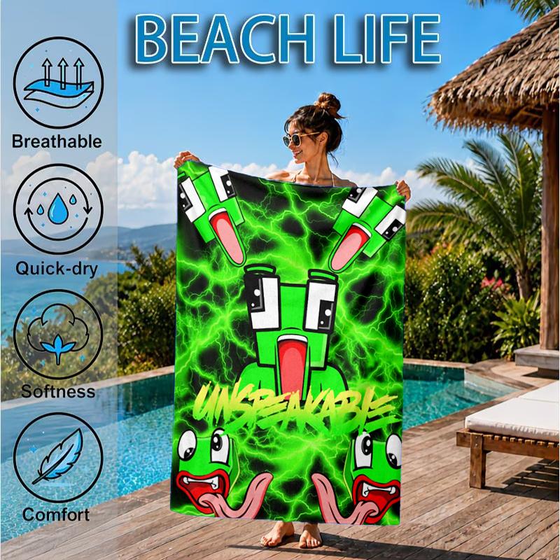 Colorful Game Friends Beach Towel, Microfiber Beach Towel, Perfect For Pool, Beach, Travel, Home Decor Beach Party Fan Gifts