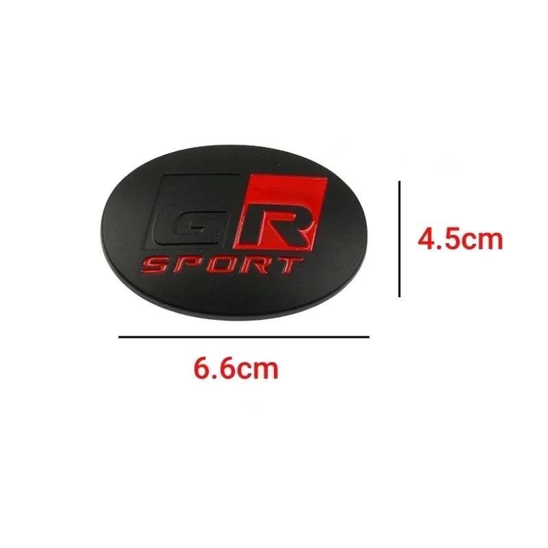 Adesivo Centrale per Volante Auto con Logo GR Sport in ABS per Toyota Land Cruiser Yaris Camry Vios Corolla 4runner Tundra RAV4 Tacoma