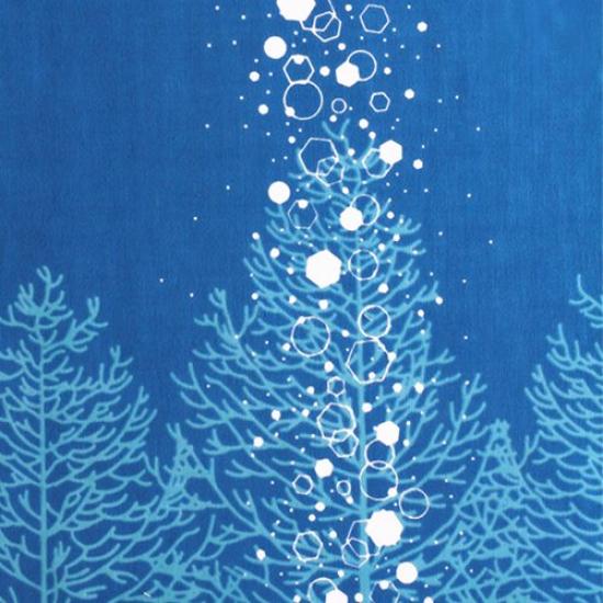 Dyeing Anbo Tenugui Dust Authentic Dyed Cotton Tokuoka Made In Japan 35cm X 100cm "Diamond Blue" 100%