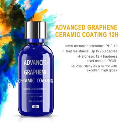 Advanced Graphene Ceramic Coating for Cars 12H Detailing 10+ Years of Long Lasting Protection Gloss Hydrophobicty Anti Scratch