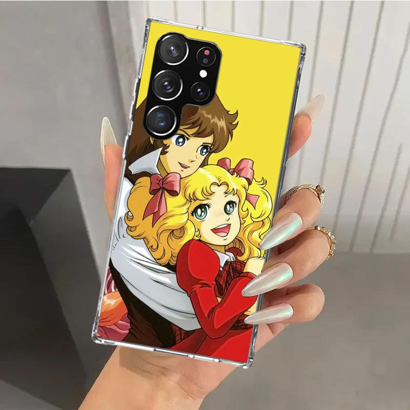 Anime Candy Phone Case for Samsung Galaxy S26 S24 S23 Ultra S25 Edge S22 S21 Plus S20 FE + Soft Print Shell Funda Galaxy S25 S24