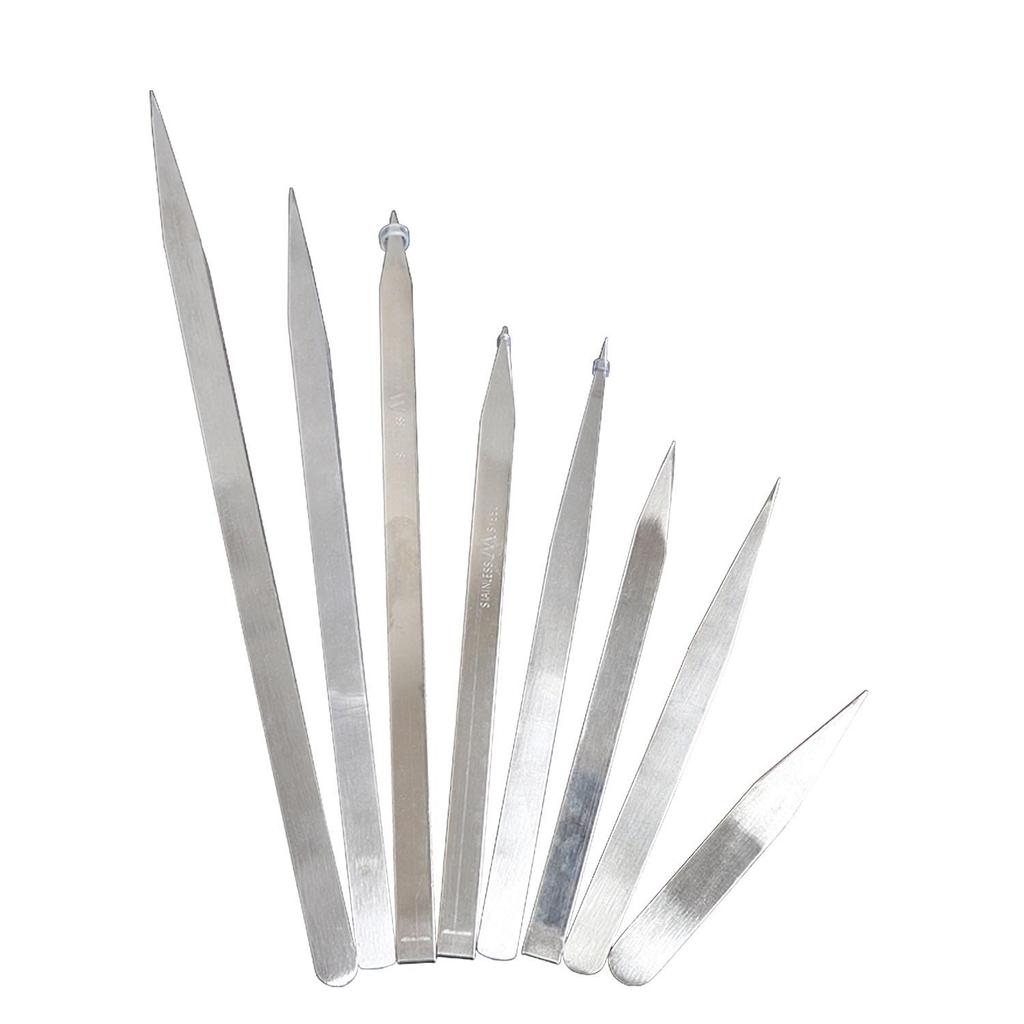 High Precision Tweezers Craft Tweezers Non-Serrated Jewelry Tweezers with Fine Point Tip Stainless Steel Needle Nose Hobby Tweezers for Sewing Beading