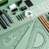 Fortgeschrittenes Zeichenwerkzeug-Set, Zeichenwerkzeuge aus Edelstahl, Präzisions-Geometrie- und CAD-Werkzeuge, Mehrzweck-Set