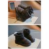 New winter girls' plush thick cotton shoes