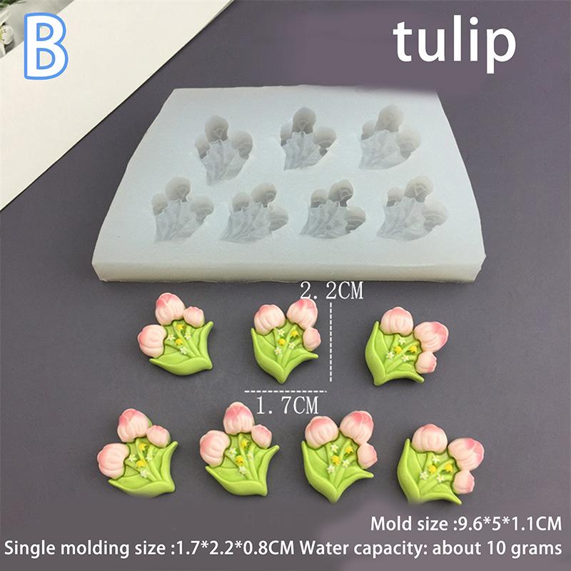 Moule en Silicone Fleur Bricolage Gâteau Fondant Sucre Moule de Cuisson Fait Main Bougie Savon Plâtre Résine Artisanat Outils de Fabrication