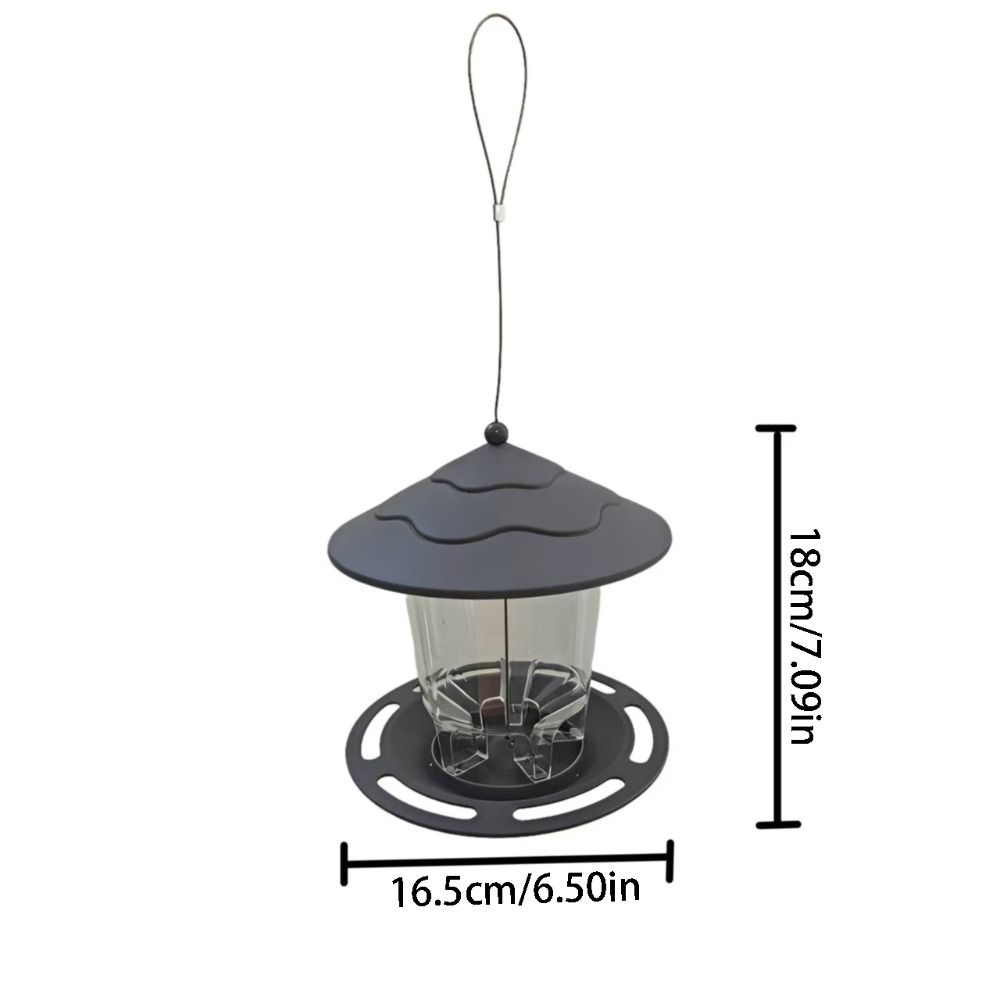 Gazebo Style Bird Feeding Station Large Capacity Hummingbird Feeder Bird Food Container  Outdoor