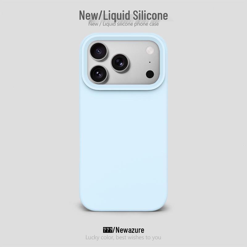 Didelės skylės silikoninis dėklas Apple 17 Pro Max: Oro pagalvės, Atsparus kritimui, Apsauginis, Paprastas dizainas