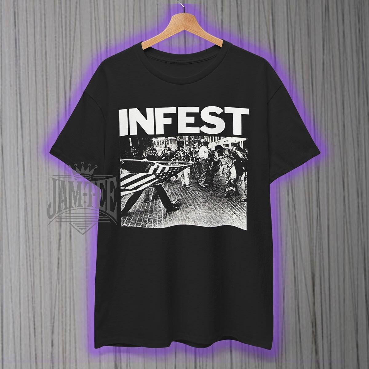 InfesT Shirt Mens Womens Tees Top infest, infest punk, punk, powerviolnce, infesT Shirt Mens Womens Tees Top Unisex Tee XL