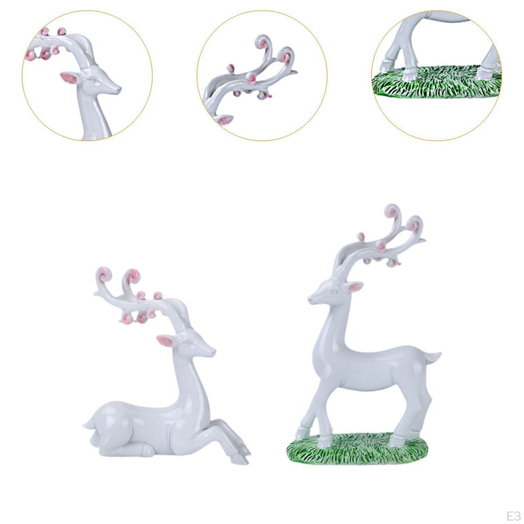 Car Ornaments for Dashboard Automotive Accessories Reindeer Statues Interior Ornament