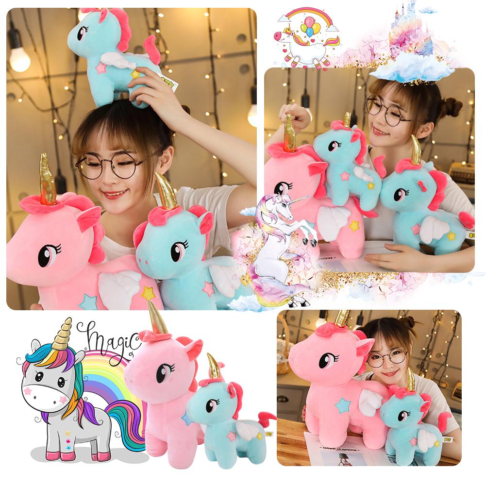 10/20/25cm Kawaii Unicorn Plush Toy Soft Stuffed Unicorn Soft Dolls Toys For Children Girl Pillow Birthday Gifts