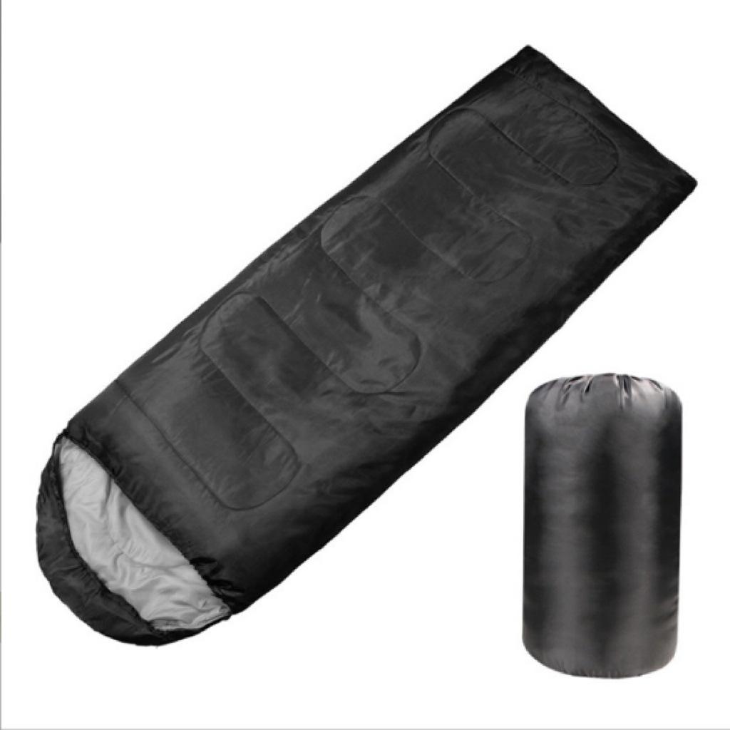 Customized Logo Winter Outdoor Ultralight Single Sleeping Bag Foldable for Camping чёрный