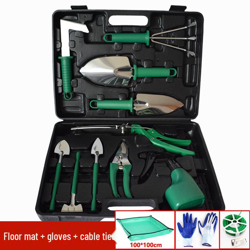 Three-Piece Gardening Tool Set: Mini Shovel Kit for Planting, Bonsai, and Potted Flowers