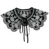 Women Fake Collar Shawl Wrap Decor Girls Floral Necklace Lapel Blouse Tops False Collars Dress Lapel Detachable Collar Shawl