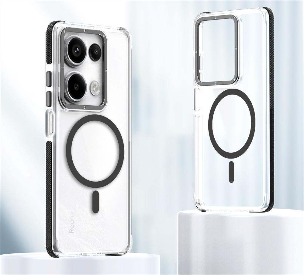 Luxury Shockproof Magnetic Clear Case for Redmi Note 14 13 12 Pro Plus 4G 5G  Magsafe Cover for Xiaomi PocoX7 Pro 14T Pro Fundas