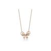 & Co. Return To Tiffany Collection 925 Silver Butterfly 18K Rose Gold Necklace Women Necklace 63464708