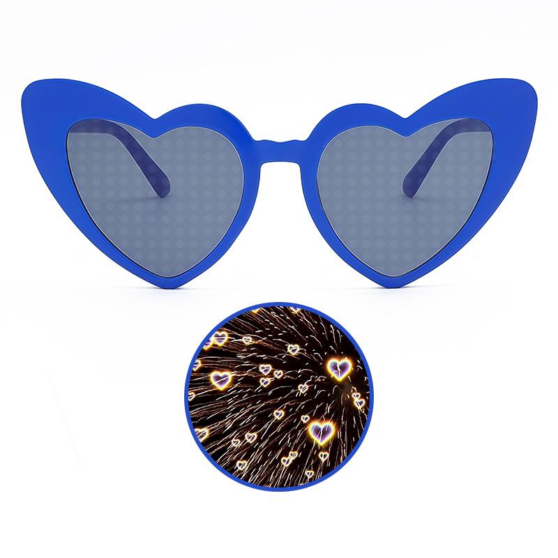 Heart Effect Night Glasses - Trendy Douyin Style Romantic Sunglasses for Women