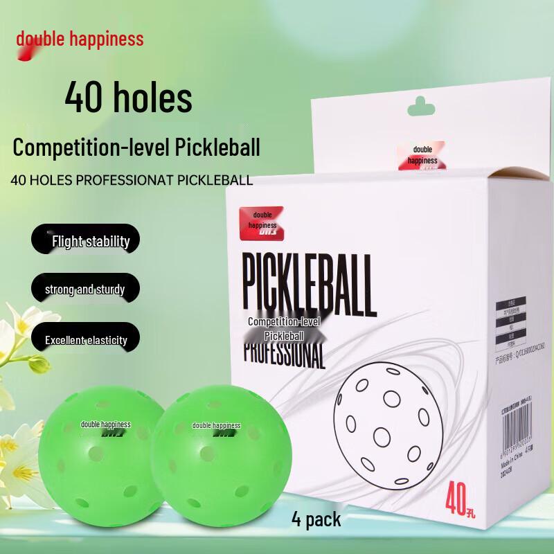 

Double Happiness 40-Hole Outdoor Pickleball