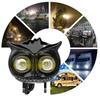 Motorcycles Led Headlight Spotlight Car Dual Color Owl Fog Light for Car Scooter Auxiliary Lamp Motorcycle Accessories Lights