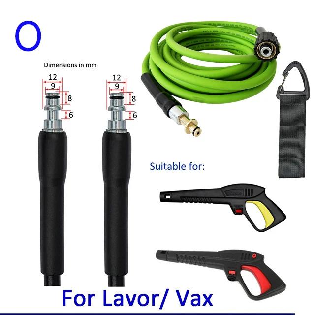 

Шланг для мойки автомобилей серии K, сверхгибкий шланг для мойки высокого давления, зеленый трубчатый шнур, прочный износостойкий водяной шланг 0,5–30 м 1M