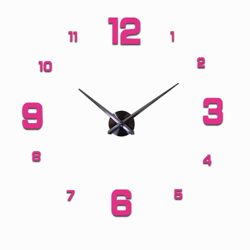 Kreative 3D DIY Quarz-Wanduhr im europäischen Stil für das Wohnzimmer