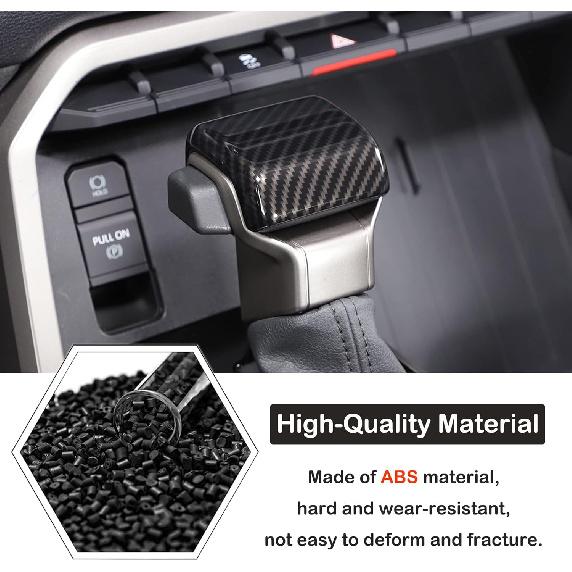 Car Shifter Gear Hand Brake Trim Cover Compatible with Toyota Tundra/Sequoia -2025 Tacoma 2024+ Center Console Gear Shift Head Protection Cover