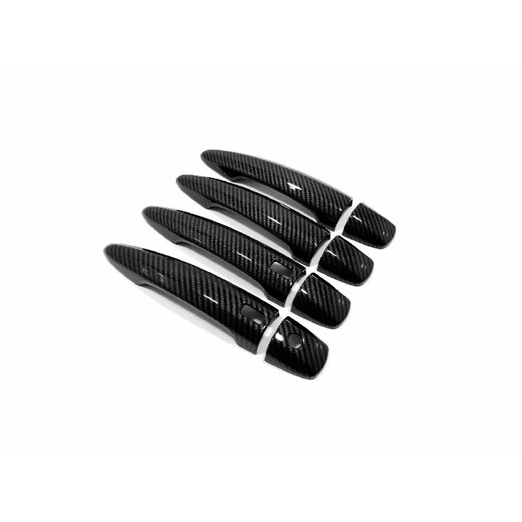 For Nissan Rogue    2024 ABS Chrome Carbon Fiber Door Handle Cover Trims Decoration Stickers Car Styling Accessories