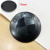 For BMW  Se  E87 7pcs New matte black suit 82/74mm logo 56/68mm hub center cover 45mm steering wheel is suitable for BMW ABS accessories.