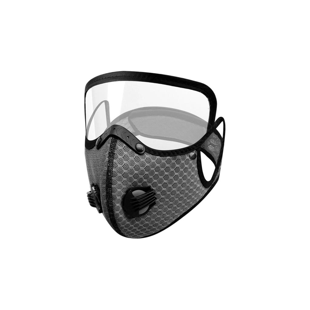 Detachable Lens Face Mask for Outdoor Cycling Sports Dust Protection with Replaceable Filter and Breathable Mesh Material for Men and Women