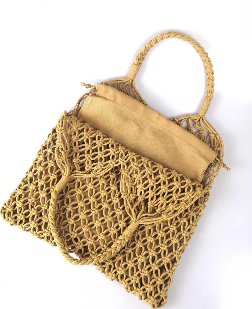 Women's Rattan Handmade Shoulder Storage Bag, Grass Woven Handmade Bag, Hollow, Large Capacity, Summer Beach Rest Storage Bag