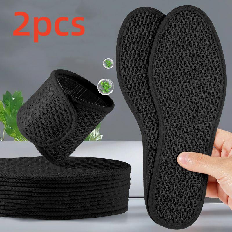 6Pcs Bambus Holzkohle Deodorant Einlegesohlen Mesh Atmungsaktive Absorbieren-Schweiß Schuh Pads Männer Laufsport Schuhe Einfügen Deodorant einlegesohle 36 schwarz
