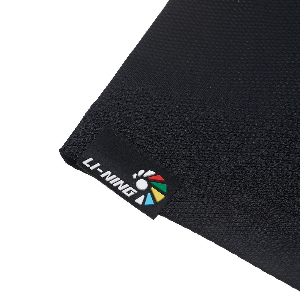 Li Ning Badminton Series Solid Color Logo Breathable Quick-Dry Polo Shirt Unisex Tops Black APLR125-9
