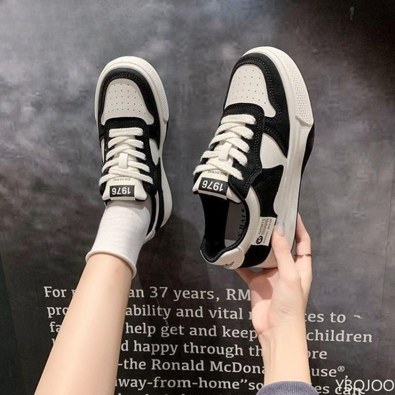 Women's Spring Autumn New Thick soled Casual Sports Shoes for Female Students Simple Comfortable Versatile Board Shoes