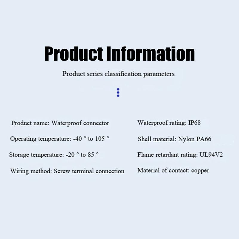 1Pcs Outdoor 2 Way Electrical Cable Wire Connector For Wiring Accessories M16 M20 M25 2/3/4/5/6Pin Ip68 Waterproof Junction Box