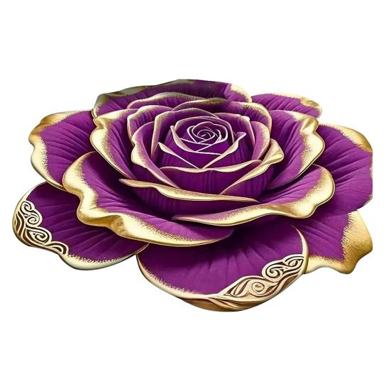 Floral Plush Floor Mat 3D Visual Flower Shaped Bath Mat Non-Slip Absorbent Floor Rugs for Bedroom Kitchen Bathroom Sofa Coffee Table
