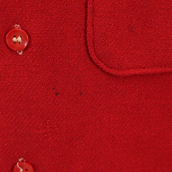 BRENT 40s Vintage Triangle Gusset Long Sleeve Shirt 15.5 Red Women Used