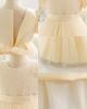 Sequin Puffy Princess Dress for Girls - Evening & Catwalk Performance Attire with Bubble Sleeves