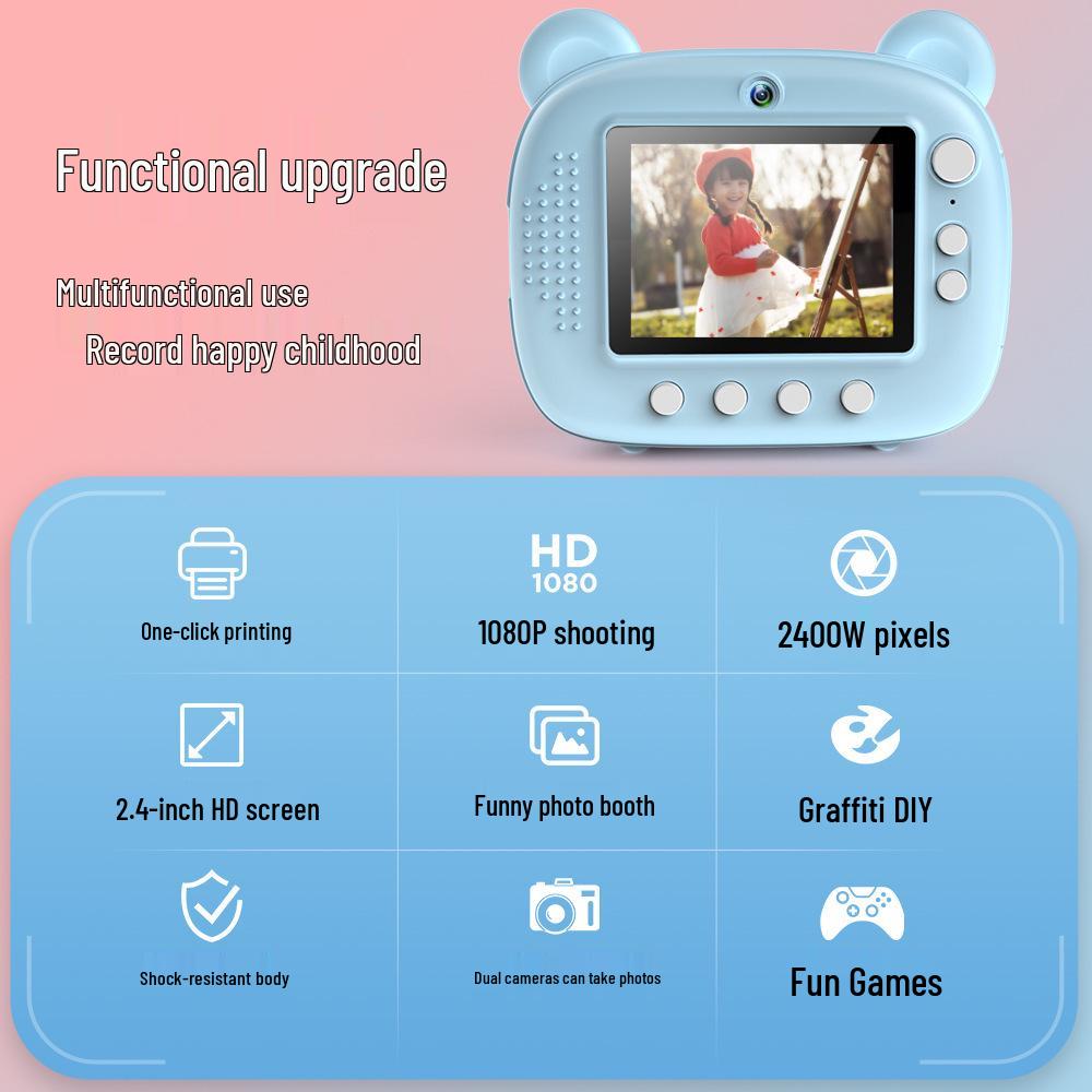 Printable Kids' Digital Camera - Birthday Gift for Girls
