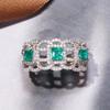 Klassieke koperlegering zirkoon ring dames sieraden bruiloft belofte feest cadeau