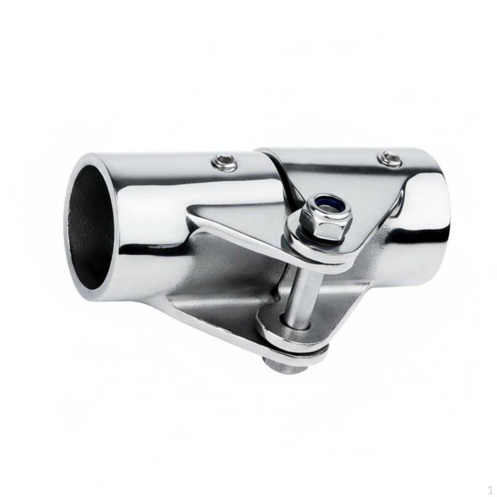 Folding Rotating Connector Foldable 180 Degrees Boat Bimini Jaw Slide Marine Grade Swivel Tube