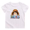 One Piece 2026 New Monkey D Luffy Anime Print Children's T Shirt Summer Cotton Casual Top Streetwear Fashion For Boys Unisex Tees