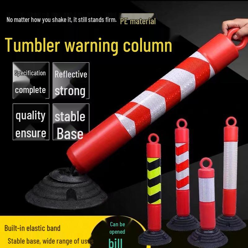 80cm Reflective Rubber-Plastic Anti-collision Road Post Guardrail