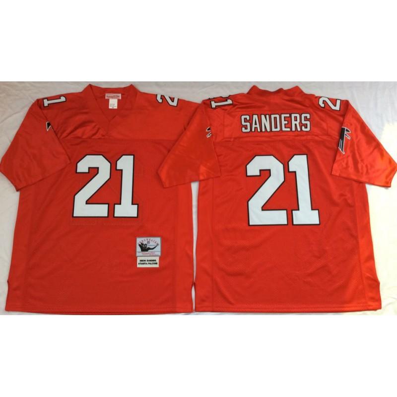 Rugby Jersey Atlanta Falcons Hall Of Fame 21 Retro Limited Edition Cotton Sports Uniform Men Women